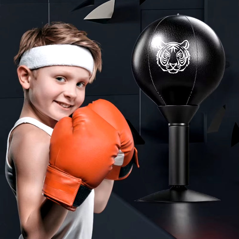 Desktop Punching Bag Table Boxing Punch Ball with Strong Suction Cup Kids Adults Stress Relief Toys for Thai Sports Equipment